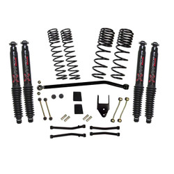 Skyjacker JL45EBKBLT 4.5" Dual Rate Long Travel Lift Kit with Black MAX Shocks for 21-25 Jeep Wrangler JL 4xe non-Rubicon