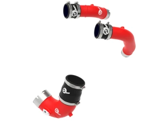 aFe Power 46-20794-R BladeRunner Aluminum Hot & Cold Charge Pipe Kit Red for 22-27 Jeep & RAM RHO 3.0L Hurricane H.O.