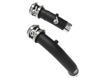aFe Power 46-20798-B BladeRunner Aluminum Hot Charge Pipe Kit Black for 22-27 Jeep & RAM RHO 3.0L Hurricane H.O.