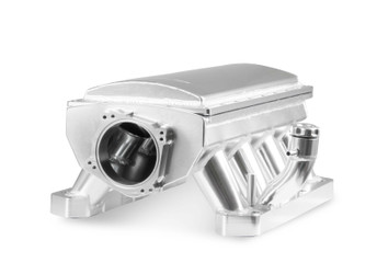 DISCONTINUED Holley Sniper EFI Race Series Fabricated Intake Manifold in Silver with MOPAR 4 Bolt 90mm Opening for Gen III Hemi - 837261