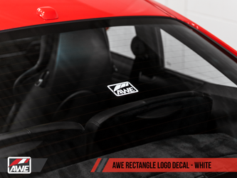 DISCONTINUED AWE Tuning Square Logo Decal - White