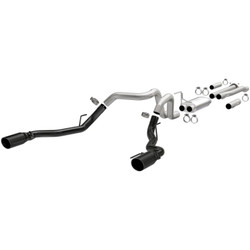 DISCONTINUED MagnaFlow SYS Cat-Back 2017 Ford F-150 Raptor 3.5L Dual Black Coated 3in Tips - 19350