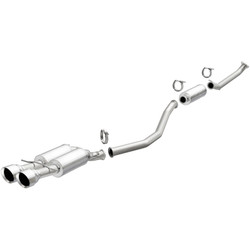 MagnaFlow 2017+ Honda Civic 1.5L 409 SS Single Exit Polished 4.5in Dual Tips Cat-Back Exhaust - 19394