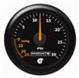 Innovate Motorsports MTX Analog 30 PSI Vacuum/Boost Gauge Kit - Black Faceplate - 3908