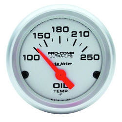 AutoMeter Ultra-Lite 52mm 100-250 Deg F Electronic Oil Temperature Gauge - 4347