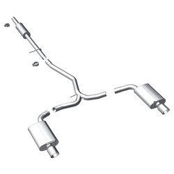 DISCONTINUED MagnaFlow 11-13 Ford Explorer V6 3.5L SS Catback Exhaust Dual Split Rear Exit w/ 3.5in SS Tips - 15467