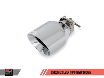 DISCONTINUED AWE Tuning Mk5 Jetta 2.0T - GLI Touring Edition Exhaust - Polished Silver Tips