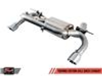 DISCONTINUED AWE Tuning BMW F3X 335i / 435i Touring Edition Axle-Back Exhaust - Carbon Fiber Tips