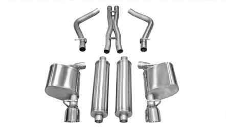 CORSA 14537 Xtreme Cat-Back Exhaust Polished Tips for 11-14 Chrysler 300 5.7L VVT HEMI