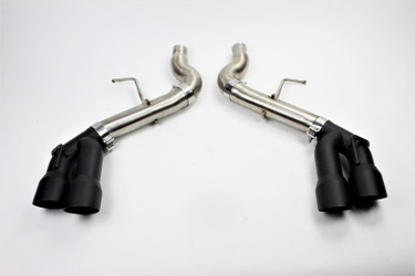DISCONTINUED Mishimoto 2016+ Chevrolet Camaro SS Quad-Tip Race Axle-Back Exhaust w/ Black Tips - MMEXH-CAM8-16AQTRBK