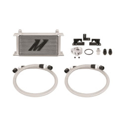 Mishimoto MMOC-WRA-07 Engine Oil Cooler Kit Non-Thermostatic Silver for 07-11 Jeep Wrangler JK 3.8L