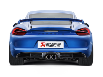 DISCONTINUED Akrapovic 16-16 Porsche Boxster Spyder (981) Slip-On Line (Titanium) w/ Titanium Tips