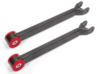 BMR Suspension Non Adjustable Lower Trailing Arms with Polyurethane Bushings in Black Hammertone for 06-Current Dodge Challenger, Charger, Magnum & 300C - LTA110H