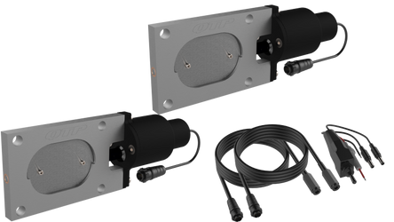 QTP QTEC66 Bolt-On QTEC Dual Low Profile Oval Electric Cutout Valves 