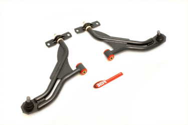 DISCONTINUED BMR 10-14 S197 Mustang Non-Adj. Lower A-Arm w/ 19mm STD. Ball Joint (Poly/Delrin) - Black Hammertone