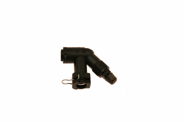 DISCONTINUED McLeod Fitting Elbow Connector W/Bleed Screw For Wire Clip Male Plug In Fittings
