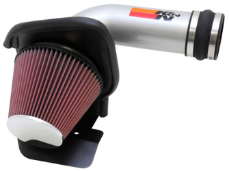 K&N 11 Ford Taurus SHO 3.5L V6 Silver Typhoon Cold Air Intake - 69-3531TS