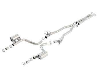 BORLA 140646 Cat-Back Exhaust System ATAK with Active Valves for 15-23 Challenger SRT Hellcat 