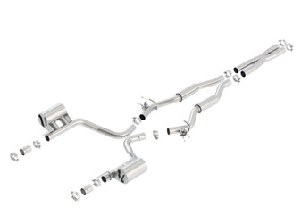 BORLA 140677 S-Type Cat-Back Exhaust System with Valve Simulators for 15-23 Challenger SRT 392 & Scat Pack