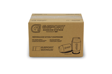 DISCONTINUED GESI G-Sport 6PK OBD2 300 CPSI 2.5in Inlet/Outlet x 4in Dia Body x 7in OAL Catalytic Converter - 610025