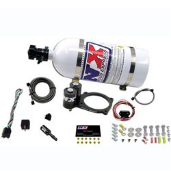 Nitrous Express Nitrous Plate System (50-250hp) 10lb Bottle for 15-Current Challenger, Charger, Demon, Trackhawk, RAM TRX & Durango SRT Hellcat 6.2L - 20943-10