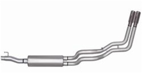 Gibson Stainless Steel Dual Sport Catback Exhaust System, 2006-2008 Dodge 5.7L HEMI Pick Up - 66548