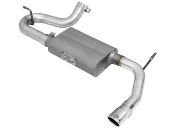 aFe Power 49-08047-P Scorpion 2-1/2" Axle-Back Exhaust System Polished Tip for 07-18 Jeep Wrangler JK 3.8/3.6L 