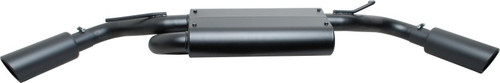 Gibson 17306-B Dual Extreme Axle Back Performance Exhaust Black Elite for 07-18 Jeep Wrangler JK 3.6/3.8L
