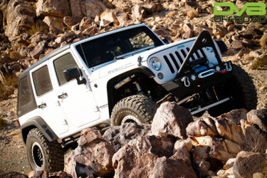 DISCONTINUED DV8 Offroad 07-18 Jeep Wrangler JK 2 Piece Fast Back Hard Top 4 Door - Black