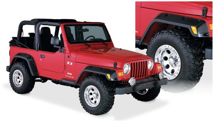 Bushwacker 10917-07 4-3/4" Pocket Style Flares for 97-06 Jeep Wrangler TJ & Unlimited