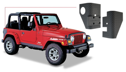 Bushwacker 14001 Trail Armor Rear Corners for 97-06 Jeep Wrangler TJ & Unlimited with Pocket Flares