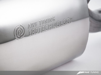 DISCONTINUED AWE Tuning Audi B8.5 S4 3.0T Touring Edition Exhaust System - Chrome Silver Tips (102mm)