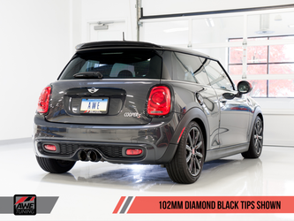 DISCONTINUED AWE Tuning MINI F56 Touring Edition Exhaust System - Diamond Black Tips