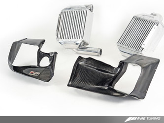 DISCONTINUED AWE Tuning Audi 2.7T Performance Intercooler Kit - w/Carbon Fiber Shrouds