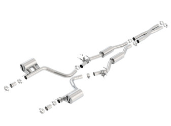 DISCONTINUED BORLA Touring Cat-Back Exhaust System for 15-23 Challenger SRT 6.4L - 140639