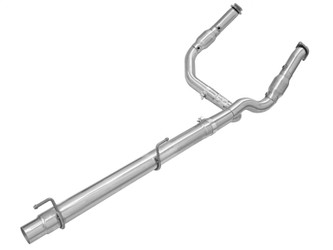 DISCONTINUED aFe Twisted Steel Aluminized Y-Pipe w/ Cat (Street) 9-16 Dodge Ram 1500 V8 5.7L Hemi - 48-02003