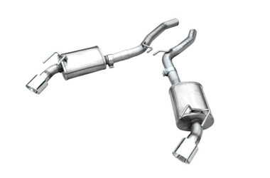 DISCONTINUED ARH 2010+ Chevrolet Camaro V8 3in x 3in Axle Back Muffler w/ Polished SS Tips - CA-10300STBK