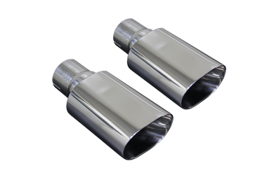 DISCONTINUED ARH Chevrolet Chevelle 2-1/2in x 2-1/2in Double Walled Polished Stainless Steel Tips - CHV-68212212TP