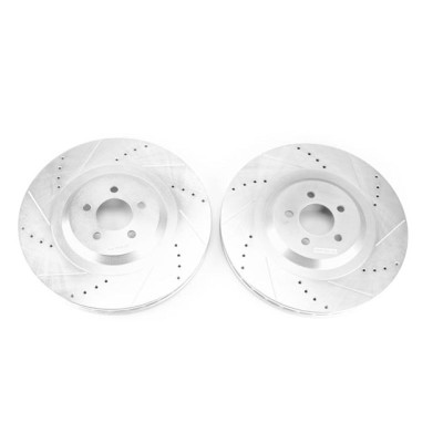 DISCONTINUED PowerStop 15-19 Dodge Challenger/Charger Hellcat Front Evolution Drilled & Slotted Rotors - AR86002XPR