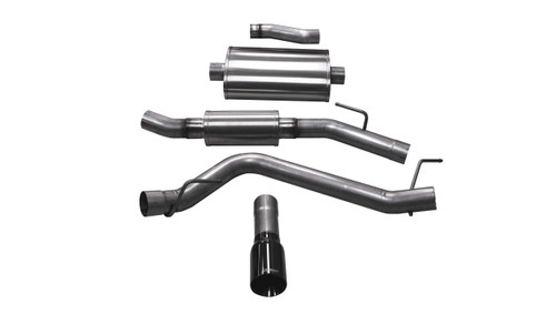 CORSA 21062BLK Touring Cat-Back Single Black Tip for 20-24 Jeep Gladiator JT 3.6L  CORSA 21062BLK Touring Cat-Back Single Black Tip for 20-24 Jeep Gladiator JT 3.6L