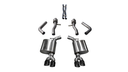 CORSA 21005BLK Sport Cat-Back Twin Black Tips for 17-22 Challenger R/T 5.7L VVT HEMI CORSA 21005BLK Sport Cat-Back Twin Black Tips for 17-22 Challenger R/T 5.7L VVT HEMI