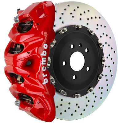 Brembo 1Q2.9619A GT Front Big Brake System with Slotted Rotors for