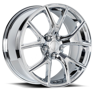 Factory Reproductions 75010505001 FR75 20x10 5x5 +50 Trackhawk Replica Wheel in Chrome Factory Reproductions 75010505001 FR75 20x10 5x5 +50 Trackhawk Replica Wheel in Chrome