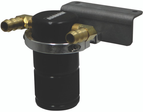 Moroso 85703 Air-Oil Separator Catch Can Small Body Black for 15-23 Challenger & Charger SRT Hellcat 6.2L HEMI
