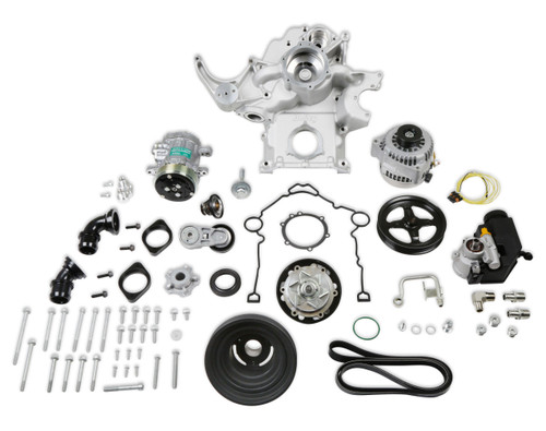 Holley 20-291 Mid Mount Complete Accessory Drive System Natural Finish for 09-24 5.7L VVT & 11-24 6.4L 392 HEMI