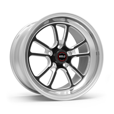 DISCONTINUED WELD Racing S70 RT-S 18x5 2.1" Backspacing Black Center Front Wheel for 05-20 Challenger, Charger, Magnum, 300C SRT8, SRT & Hellcat - 70HB8050W21A