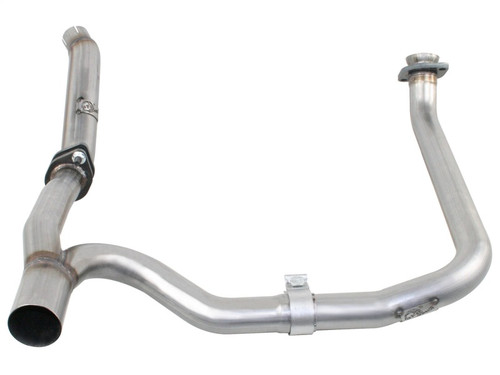 aFe Power 48-46210 Twisted Steel Loop Delete Down-Pipe & Y-Pipe 2" to 2-1/2" Stainless Steel Exhaust System for 12-18 Jeep Wrangler Unlimited JK 3.6L