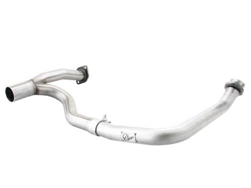 aFe Power 48-06207 Twisted Steel Y-Pipe 2" to 2-1/2" Aluminized Exhaust System for 12-18 Jeep Wrangler Unlimited JK 3.6