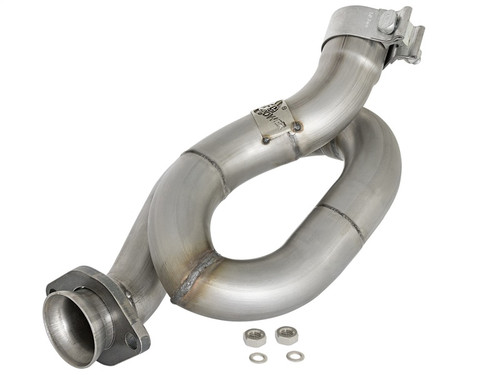 aFe Power 48-48021 Twisted Steel Loop Relocation Pipe 2" for 12-18 Jeep Wrangler JK3.6L