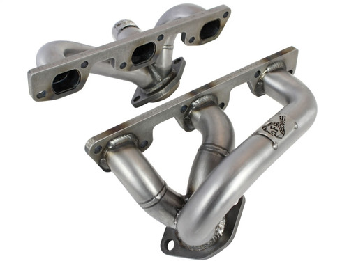 DISCONTINUED aFe Power Twisted Steel Headers & Y-Pipe w/ Cat SS  07-11 Jeep  Wrangler (JK) V6  - 48-46214-YC - High Horse Performance, Inc.